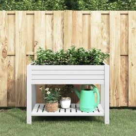 Jardinera alta polipropileno blanco 110x45x79