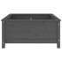 Jardinera madera maciza de pino gris 82,5x82,5x39