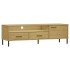 Mueble de TV con patas de metal OSLO madera maciza pino
