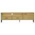 Mueble de TV con patas de metal OSLO madera maciza pino
