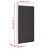 Panel de valla WPC negro 95x186