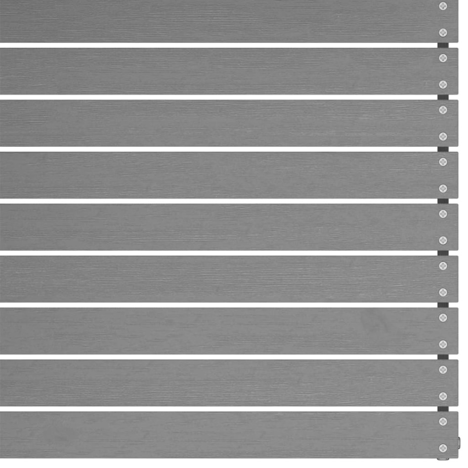 Muebles de jardín 3 piezas gris madera maciza de