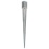 Picas de tierra 12 uds acero galvanizado plateado 7x7x90
