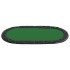 Tablero de póquer plegable para 10 jugadores verde 208x106x3