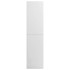 Armario de madera contrachapada blanco brillante 100x50x200