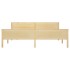 Estructura de cama madera maciza de pino 200x200