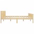 Estructura de cama madera maciza de pino 200x200