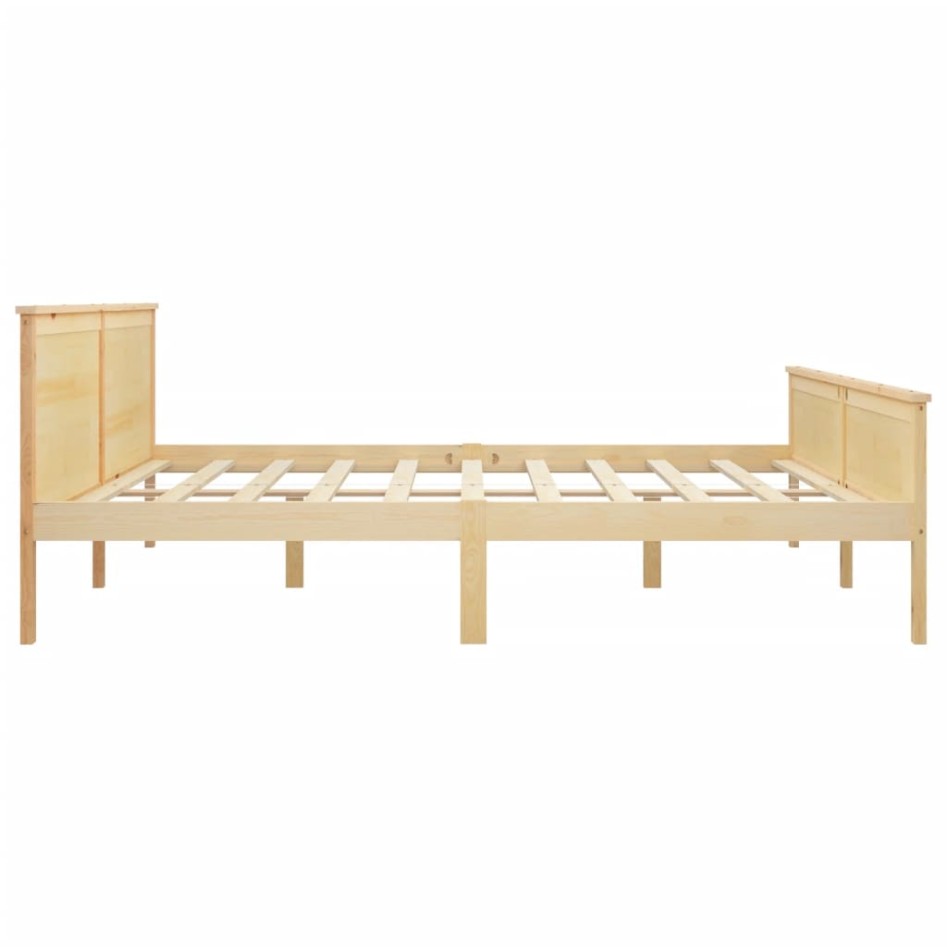 Estructura de cama madera maciza de pino 200x200