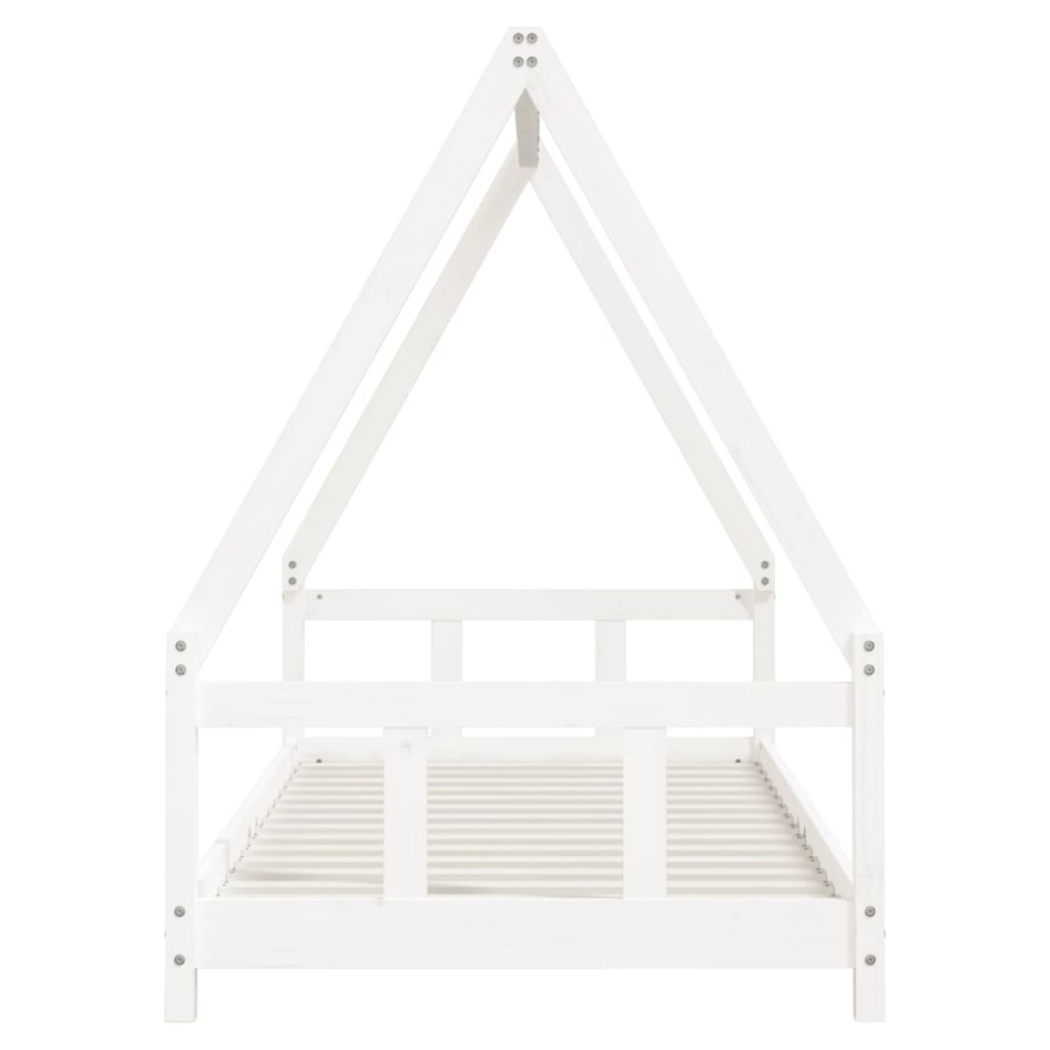 Estructura de cama para niños madera de pino blanco 90x200