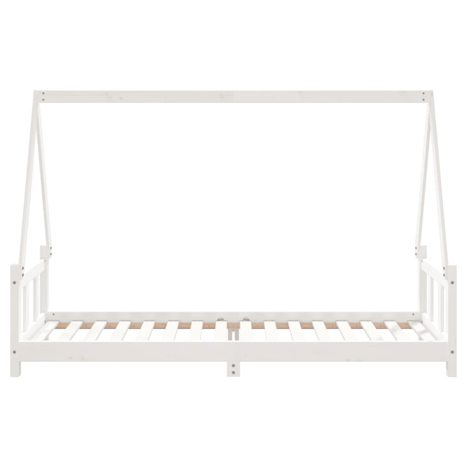 Estructura de cama para niños madera de pino blanco 90x200