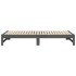 Sofá cama extraíble madera maciza de pino gris 2x(90x200)