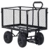 Carrito de mano de jardín negro 350