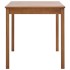 Mesa de comedor de madera de pino marrón miel 140x70x73