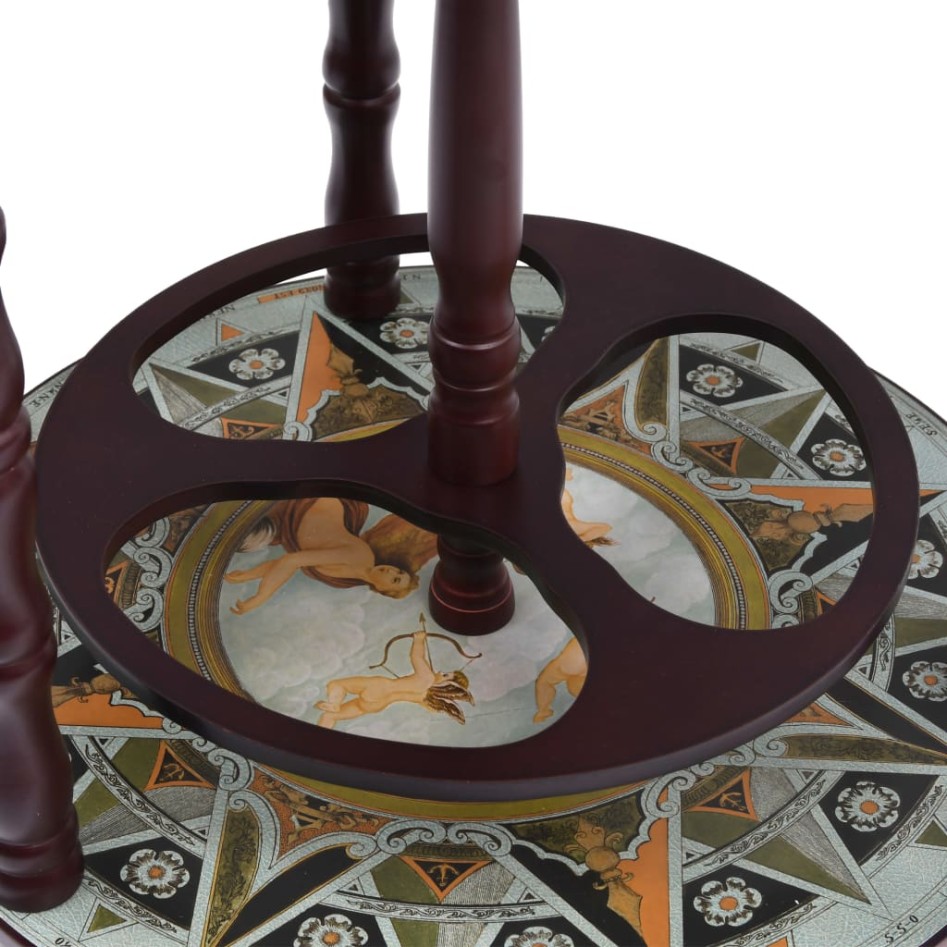 Mueble bar de bola del mundo madera de eucalipto