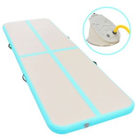 Esterilla inflable de gimnasia y bomba 500x100x10 cm PVC
