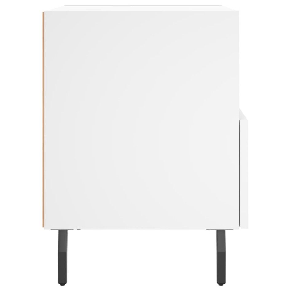 Mesitas de noche 2 uds madera ingeniería blanco 40x35x47,5