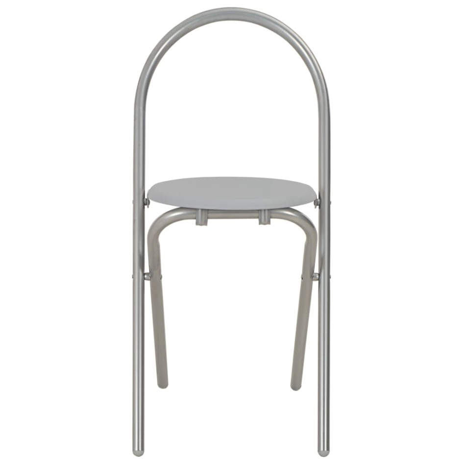 Juego de comedor plegable con estante 3 pzas MDF y acero