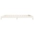 Cama apilable de madera pino maciza blanca 100x200