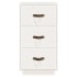 Mesitas de noche 2 uds madera maciza pino blanco 40x40x75