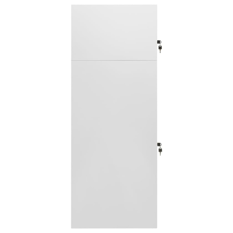 Armario para sillas de montar acero gris claro 53x53x140