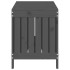 Caja de almacenaje jardín madera de pino gris 108x42,5x54