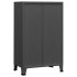 Baúl de almacenaje industrial metal antracita 70x40x115
