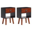 VidaXL Mesitas de noche 2 unidades madera de acacia maciza 40x30x57 cm