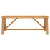 Mesa de comedor de jardín madera maciza de acacia 206x100x74