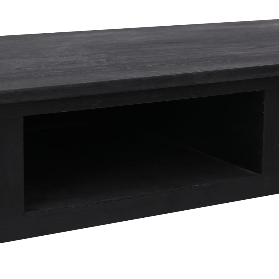 Mesa consola de madera negra 110x45x76