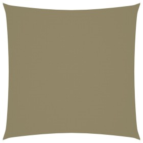 Toldo de vela cuadrado tela Oxford beige 7x7