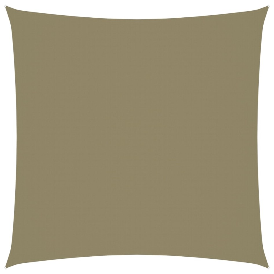 Toldo de vela cuadrado tela Oxford beige 7x7