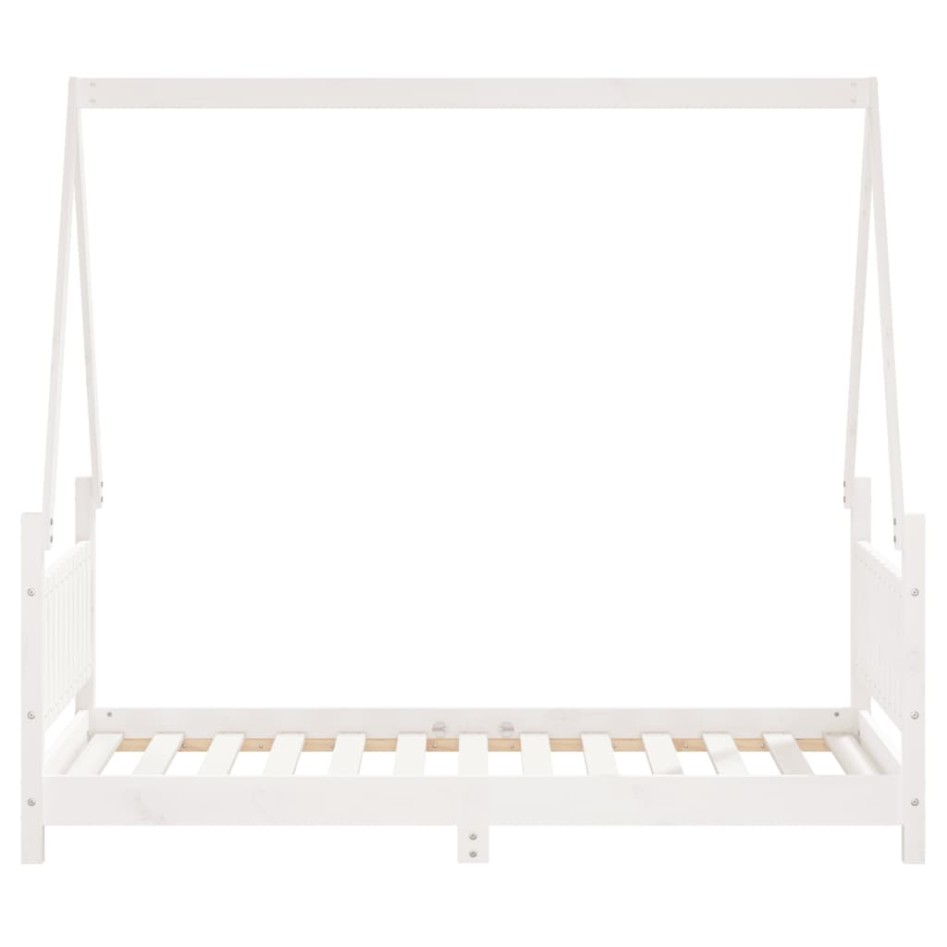 Estructura de cama para niños madera de pino blanco 80x160