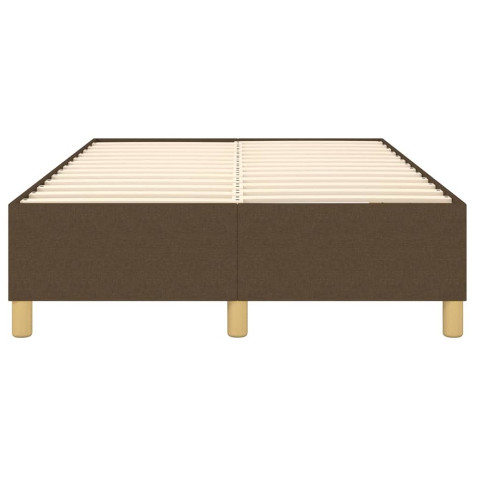 Estructura de cama box spring tela marrón 120x200