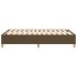 Estructura de cama box spring tela marrón 120x200