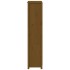 Aparador alto madera maciza de pino marrón miel 80x35x154