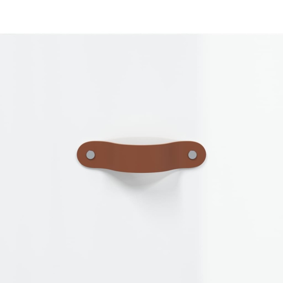 Cómoda madera de ingeniería blanco brillo 69,5x34x90