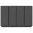 Aparador de madera maciza de pino gris 120x35x80