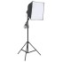 Kit iluminación de estudio fotográfico con fondos y