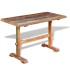 Mesa comedor con pedestal madera maciza reciclada 120x58x78