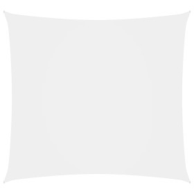 Toldo de vela cuadrado tela Oxford blanco 7x7