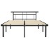 Estructura de cama de metal negra 160x200