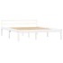 Estructura de cama de madera maciza de pino blanco 120x200