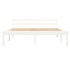 Estructura de cama de madera maciza de pino blanco 120x200