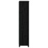 Estantería madera maciza de pino negra 50x35x154