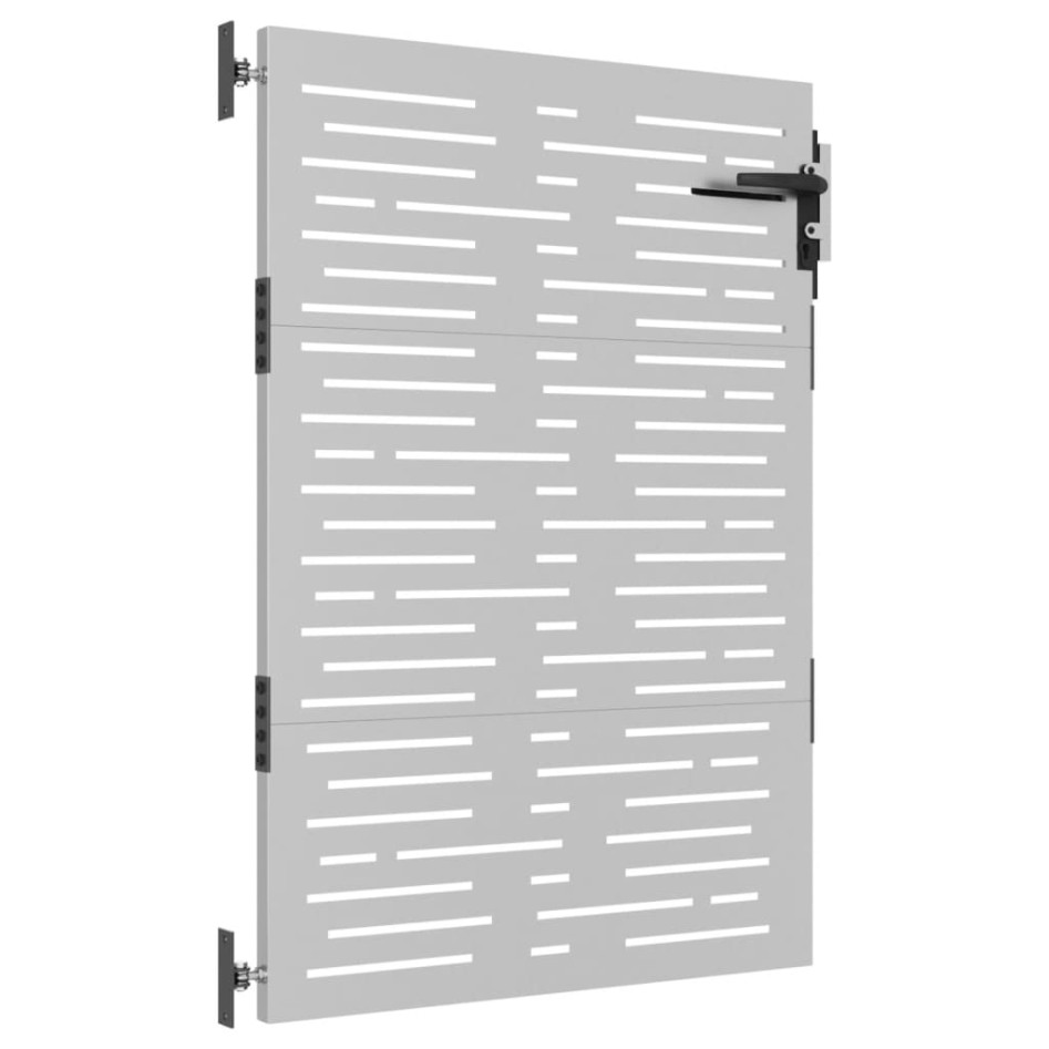 Puerta de jardín acero corten diseño cuadrado 85x150