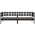 Sofá cama de madera maciza de pino negro 80x200