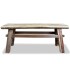 Banco de madera maciza reciclada 100x28x43