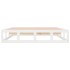 Estructura cama doble pequeña madera maciza blanco 120x190