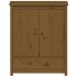 Aparador alto madera maciza de pino marrón miel 83x41,5x100