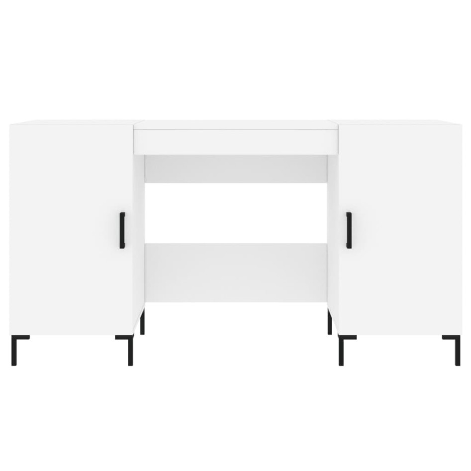 Escritorio madera de ingeniería blanco 140x50x75